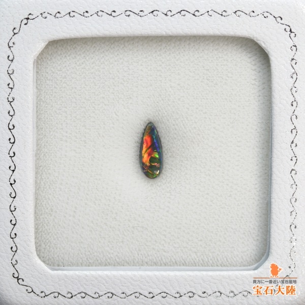 珍しい透明感 ウェロー産 ブラックオパール 無染色11.37ct W007 天然ブラックオパール 0.69ct【マルチ遊色】オーストラリア