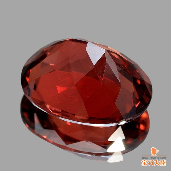天然ロードライトガーネット 3.33ct 【ブラウニッシュレッド】 タンザニア
