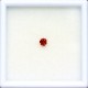 天然アンデシン 0.22ct 【オレンジッシュレッド】 ラウンド