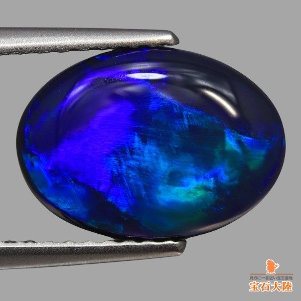 【なお】ブラックオパール 天然ブラックオパール 7.77ct【ブルーパープル遊色】