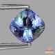 天然ゾイサイト 1.43ct/2P 【マルチブルー】 クッション ペア