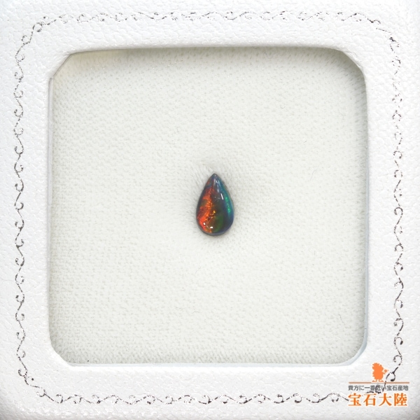 天然ブラックオパール 0.55ct【ローリング遊色】
