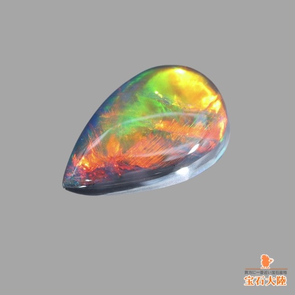 天然ブラックオパール 0.55ct【ローリング遊色】