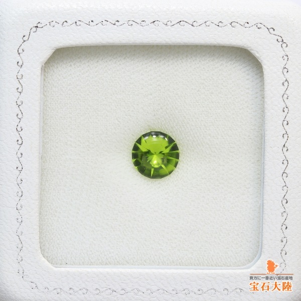 天然ペリドット 1.92ct【瑞々しいオリーブグリーン】バフトップ
