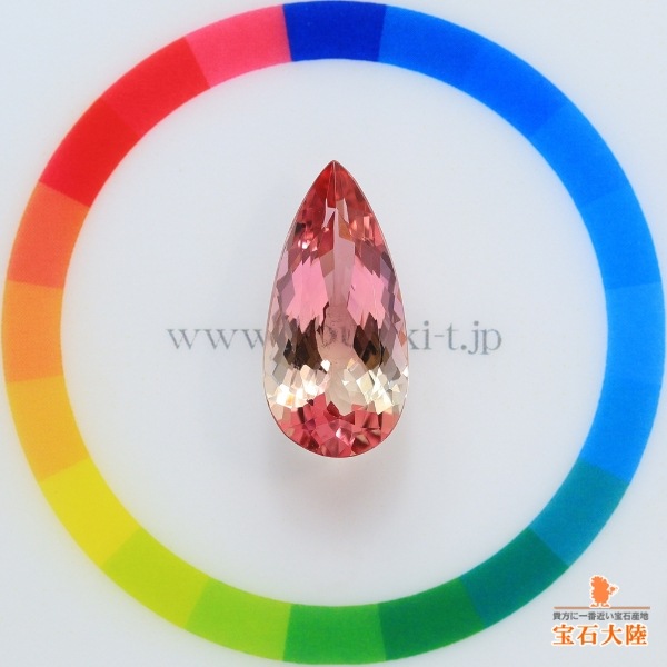 天然バイカラートルマリン 9.16ct 【美彩色グラデーション】ジェム品質