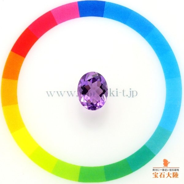 天然アメシスト 10×8mm  【オーバル】