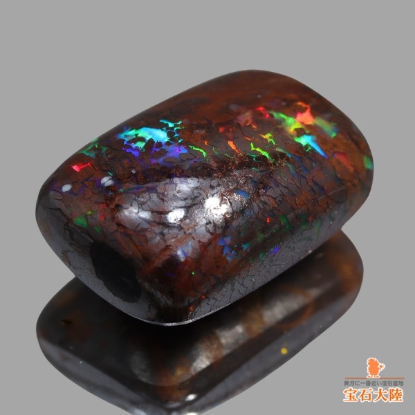 天然ボルダーオパール 6.28ct 【アイアン】 オーストラリア