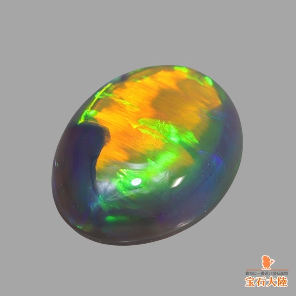 天然ブラックオパール 0.77ct 【ローリング強遊色】ライトニングリッジ