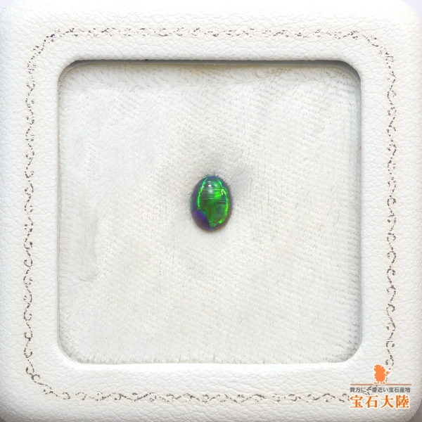 天然ブラックオパール 0.77ct 【ローリング強遊色】ライトニングリッジ