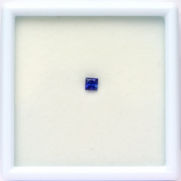 天然ブルーサファイア 0.27ct 【プリンセスカット】 スリランカ