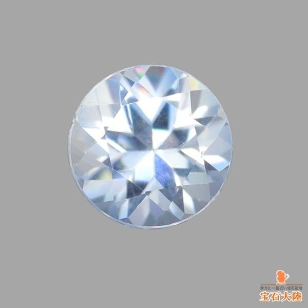 天然ベニトアイト 0.24ct 【煌めくブルー&ホワイト】 ラウンド