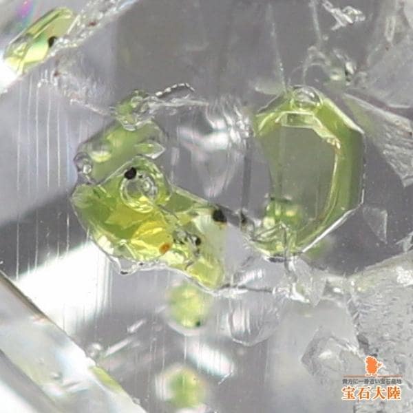 天然オイルインクォーツ 3.48ct 【動く気泡】 ラフ パキスタン