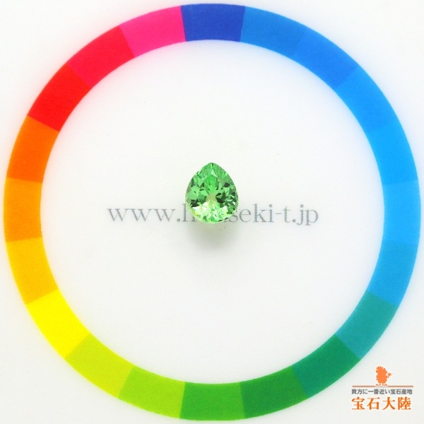 天然ミントガーネット 1.17ct 【メレラニ・UVタイプ】 高品質　タンザニア