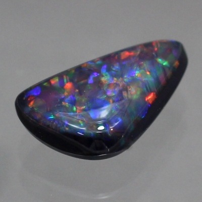 天然ブラックオパール 1.52ct【レッドマルチ遊色】黒生地