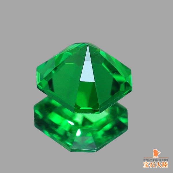 天然ツァボライトガーネット 0.22ct 【アッシャーカット】 タンザニア 