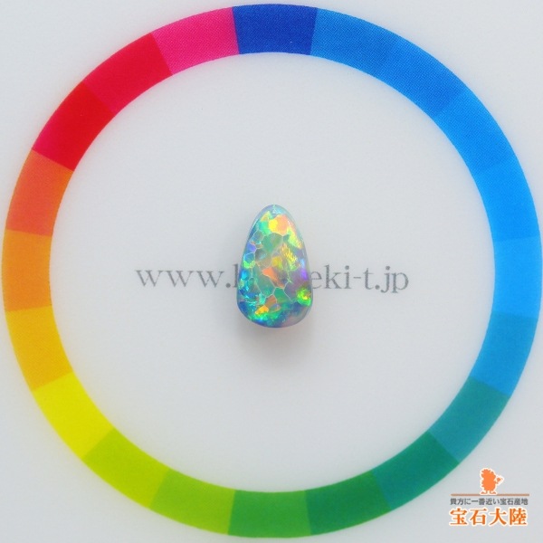 天然ブラックオパール 1.48ct 【ネオンカラー美遊色】 ライトニングリッジ