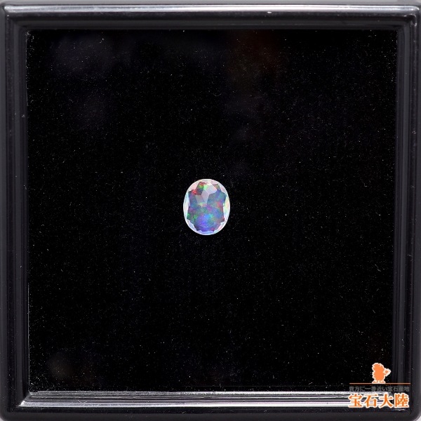 天然ウォーターオパール 0.42ct 【ファセッカット】 メキシコ