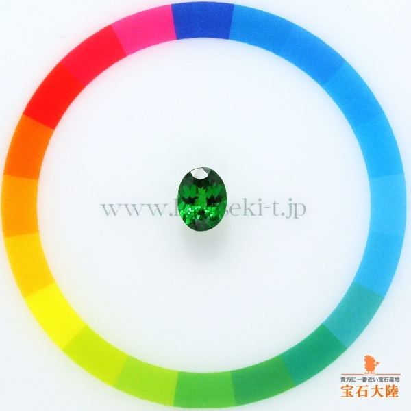 天然ツァボライトガーネット 1.18ct 【Beautiful Green】 タンザニア
