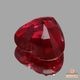 天然ルビー 0.58ct 【非加熱・美濃色】 ハート モザンビーク　日独非加熱分析書