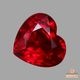 天然ルビー 0.58ct 【非加熱・美濃色】 ハート モザンビーク　日独非加熱分析書