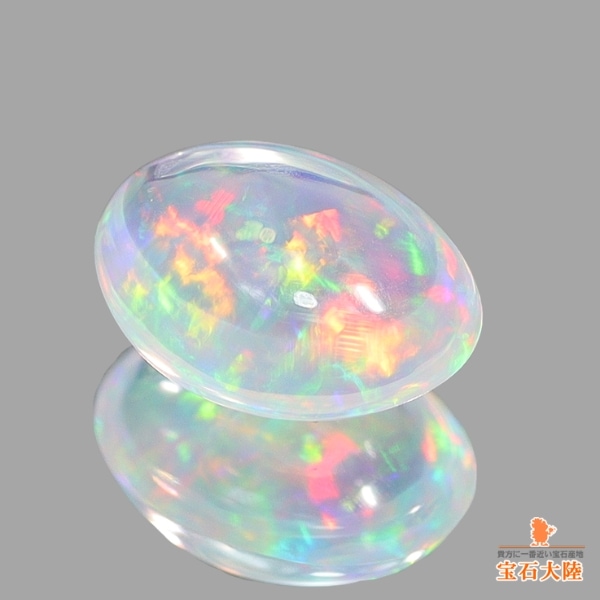 天然ウォーターオパール 0.62ct 【美遊色】 メキシコ