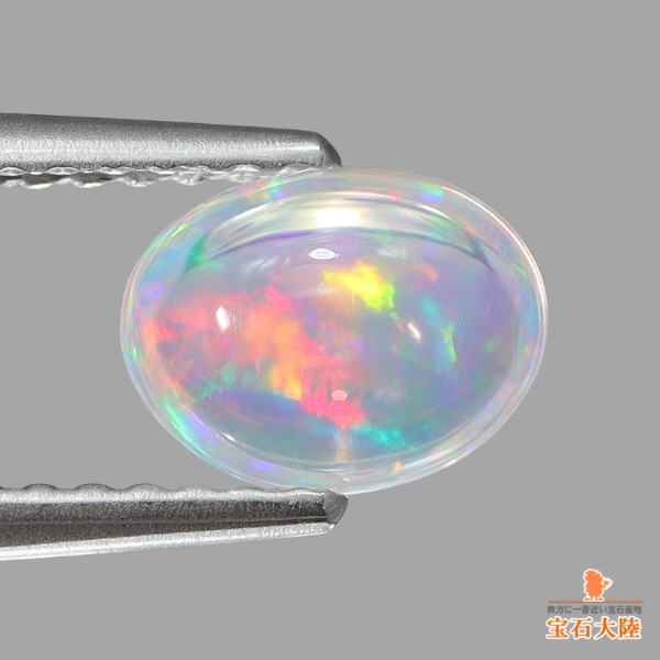 天然ウォーターオパール 0.62ct 【美遊色】 メキシコ