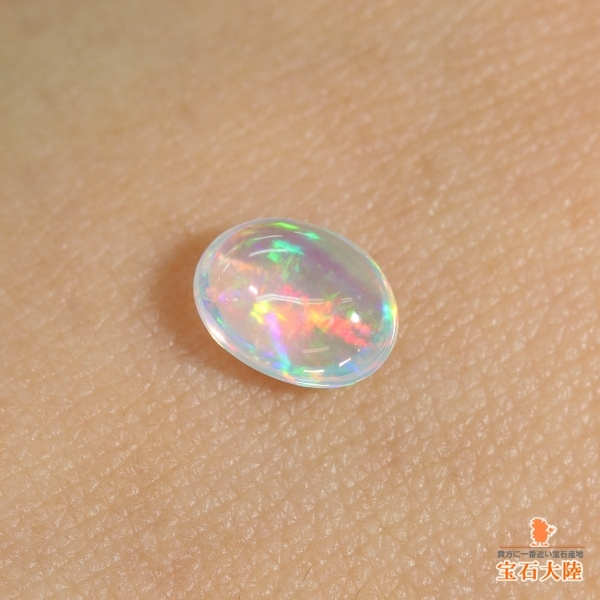 天然ウォーターオパール 0.62ct 【美遊色】 メキシコ