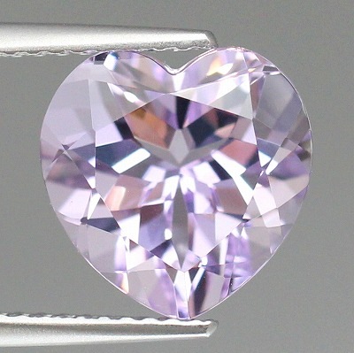 天然ピンクアメシスト 10mm  【ハート】 ワンランクアップの輝き