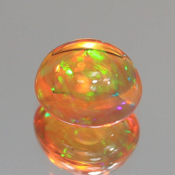 天然オパール 0.74ct 【メキシコ】 美遊色