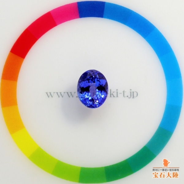 天然タンザナイト 3.01ct 【タンザニアの夜】 美発色パープリシュブルー
