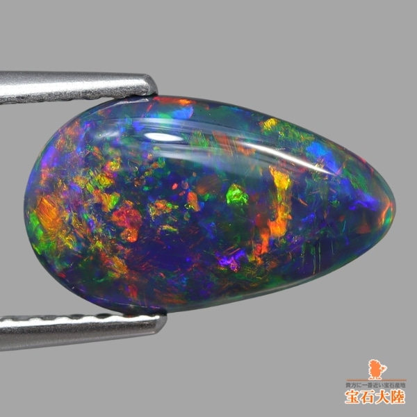 天然ブラックオパール 2.02ct 【ギャラクシー】美品 ライトニングリッジ