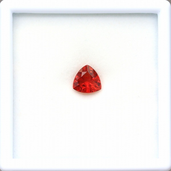 天然アンデシン 1.34ct 【オレンジニッシュレッド】 美発色