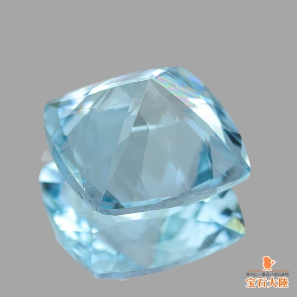 アクアマリン（淡水色） 天然アクアマリン 13.69ct 【透明度抜群アクアブルー】 モザンビーク