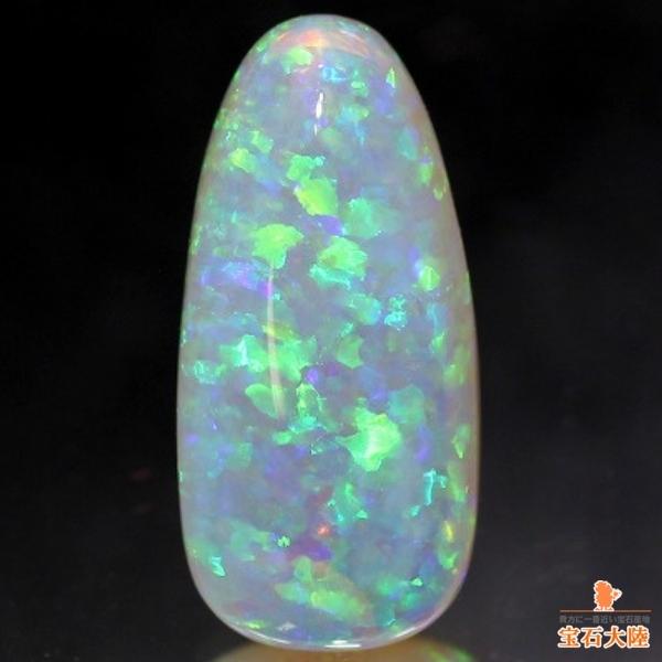 天然オパール 7.42ct【クリスタル・ネオングリーン】美品 ライトニングリッジ