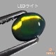 天然ブラックオパールキャッツアイ 0.45ct 【ローリングフラッシュ】 中宝研ソ付