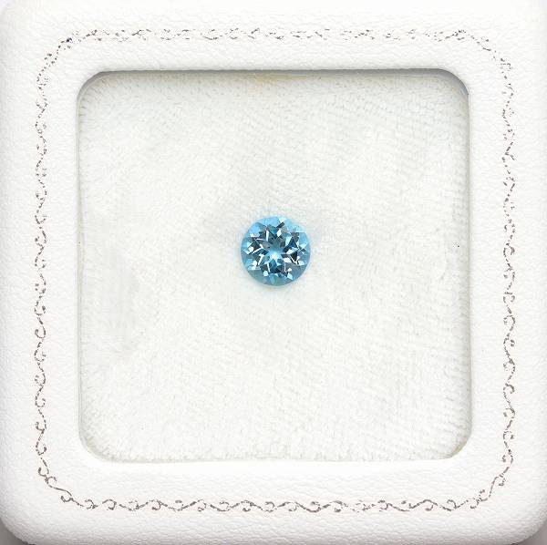 天然アクアマリン 1.16ct 【サンタマリアカラー】 ラウンド