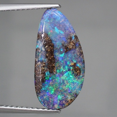 天然ボルダーオパール 3.71ct【グリーン&ブルー】