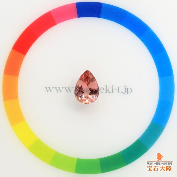 天然インペリアルトパーズ 1.69ct 【美発色シェリーピンク】 ブラジル