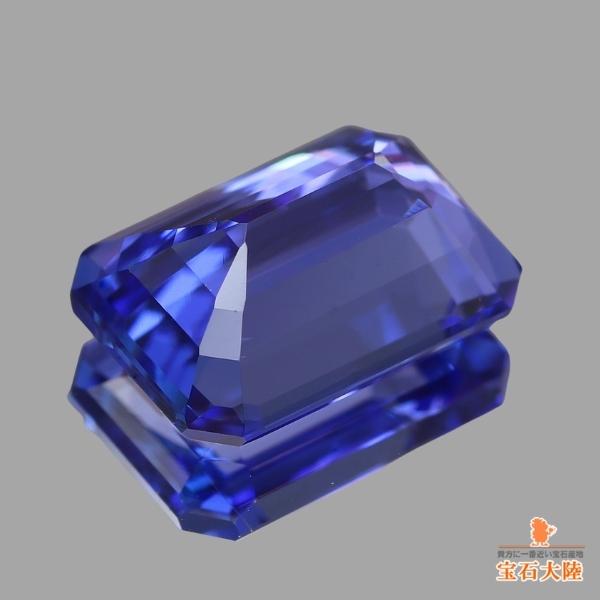 天然タンザナイト 2.87ct 【パープリッシュブルー】 オクタゴンカット