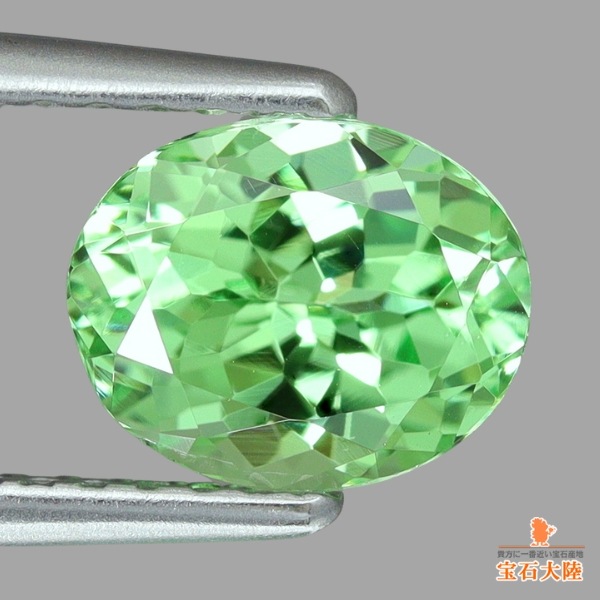 天然石　ミントガーネット 天然ミントガーネット 1.39ct 【煌めく爽快美発色】 美品