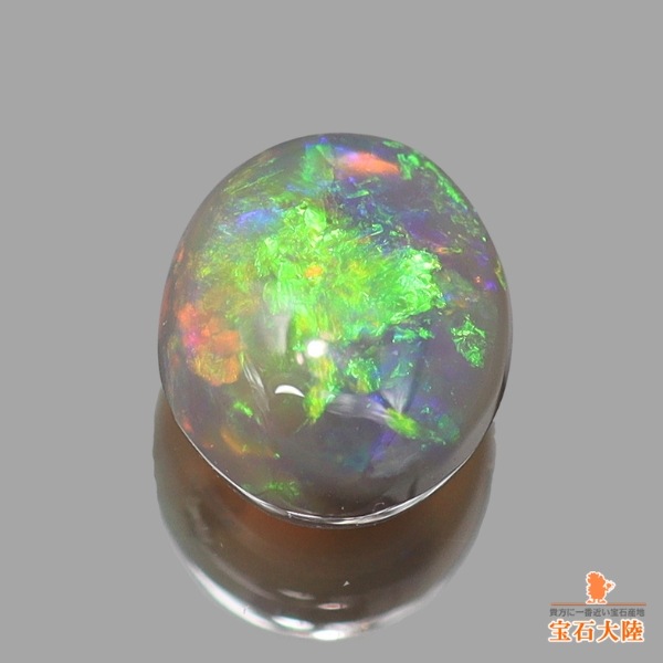 天然ブラックオパール 0.63ct 【グリーン遊色】 オーストラリア