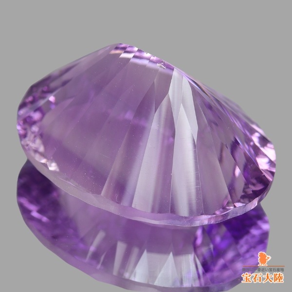 天然アメシスト 34.12ct 【コンケーブカット】 大粒 ブラジル