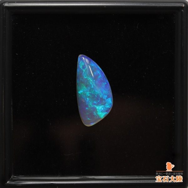 天然オパール 3.81ct 【クリスタルブルー】ライトニングリッジ