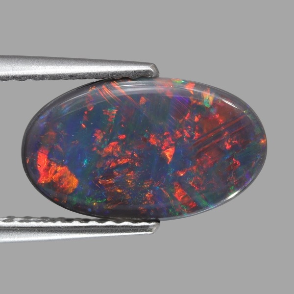 天然ブラックオパール 1.43ct 【レッドマルチ遊色】ライトニングリッジ