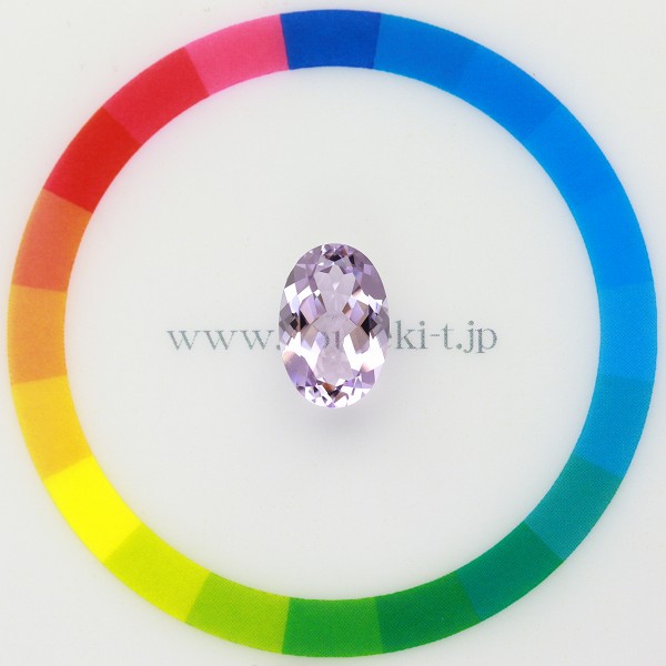 天然ピンクアメシスト 12×8mm  【オーバル】