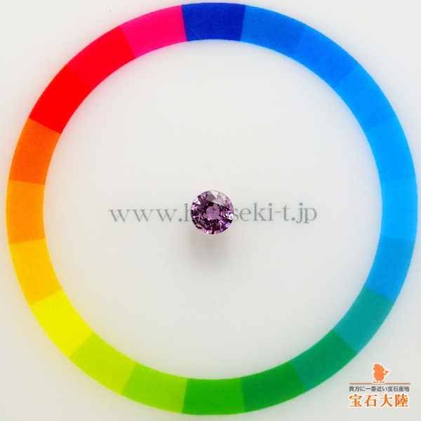 天然パープルサファイア 0.96ct 【非加熱】 スリランカ 分析書付