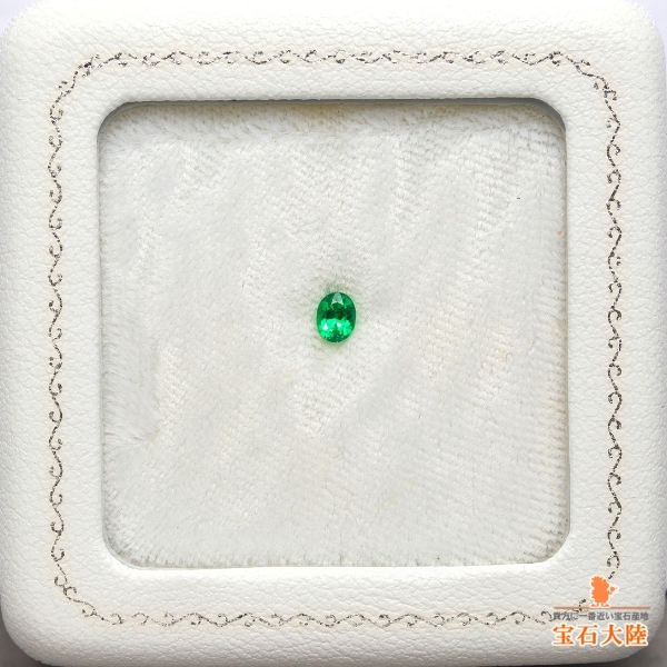 天然エメラルド 0.22ct 【ネオン美彩色・ノンオイル】 コロンビア GIA