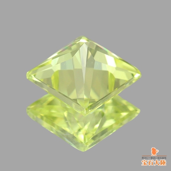 天然クリソベリル 1.18ct 【煌めくイエロー】 プリンセス