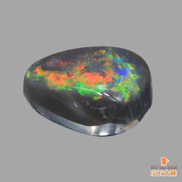 天然ブラックオパール 0.75ct【オレンジマルチ遊色】ライトニングリッジ