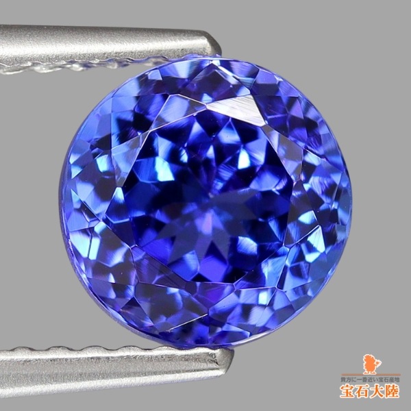 天然タンザナイト 1.76ct 【美濃色】 魅惑的なラウンド